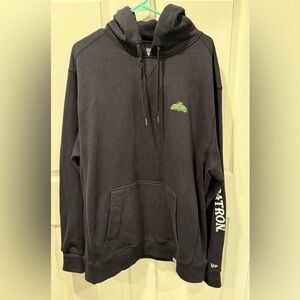 New Era Tequila Patron embroidered logo hooded sweatshirt hoodie black 2XL